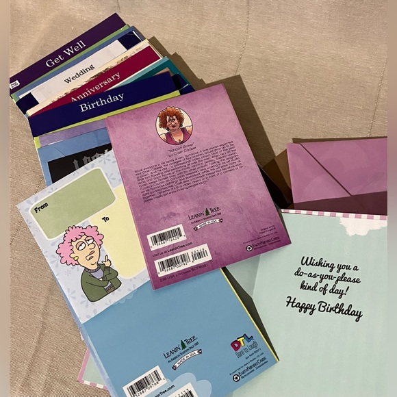 Leanin' Tree Greeting Cards 20 All Occasion Assorted Variety W/ Dividers NOS - Picture 8 of 8